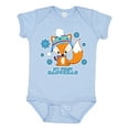 thumbnail image 1 of Inktastic My First Hanukkah with Fox and Snowflakes Boys or Girls Baby Bodysuit, 1 of 5