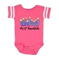 thumbnail image 1 of Inktastic My First Hanukkah with Lit Candles Boys or Girls Baby Bodysuit, 1 of 5