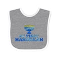 thumbnail image 1 of Inktastic My First Hanukkah with Menorah Boys or Girls Baby Bib, 1 of 4