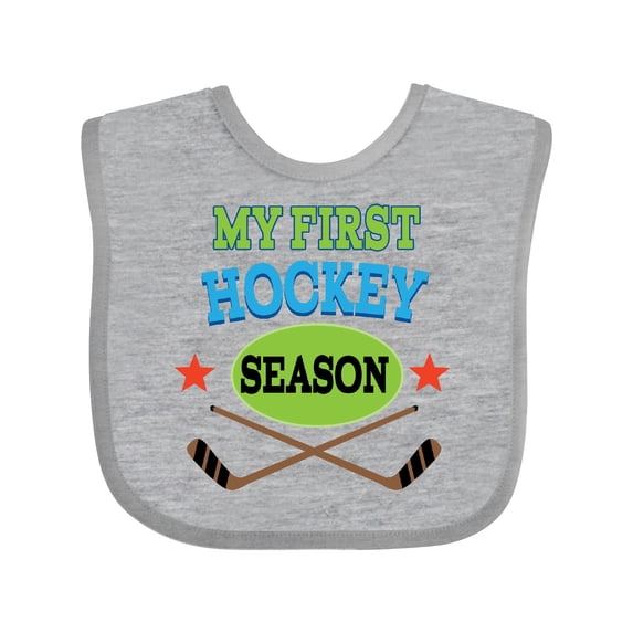 Inktastic My First Hockey Season Boys or Girls Baby Bib