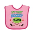 thumbnail image 1 of Inktastic My First Hockey Season Boys or Girls Baby Bib, 1 of 4