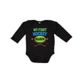 thumbnail image 1 of Inktastic My First Hockey Season Boys or Girls Long Sleeve Baby Bodysuit, 1 of 5