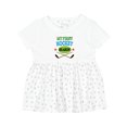 thumbnail image 1 of Inktastic My First Hockey Season Girls Baby Dress, 1 of 5