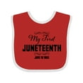 thumbnail image 1 of Inktastic My First Juneteenth June 19, 1865 Boys or Girls Baby Bib, 1 of 4