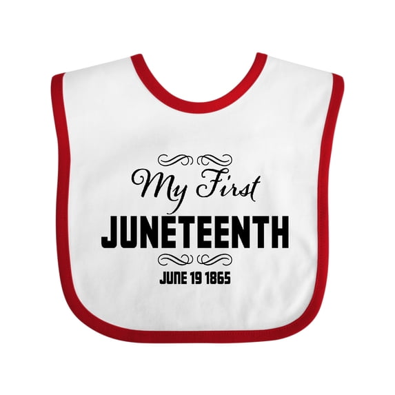 Inktastic My First Juneteenth June 19, 1865 Boys or Girls Baby Bib