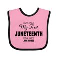 thumbnail image 1 of Inktastic My First Juneteenth June 19, 1865 Boys or Girls Baby Bib, 1 of 4