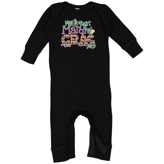 Inktastic My First Mardi Gras Baby Romper Coveralls