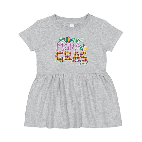 Inktastic My First Mardi Gras Girls Baby Dress