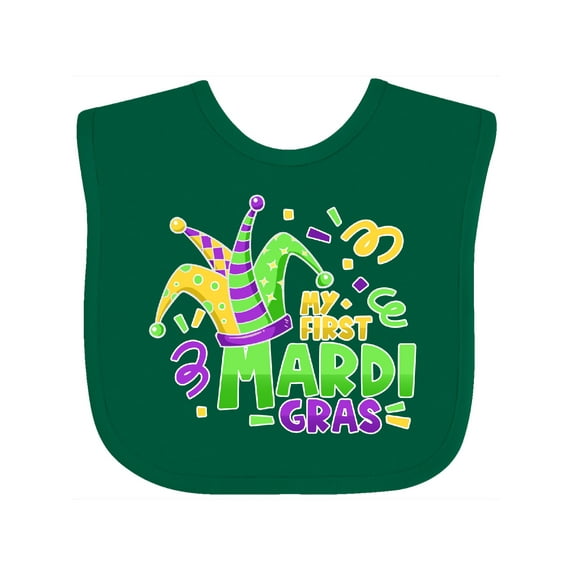 Inktastic My First Mardi Gras-jester Hat Boys or Girls Baby Bib