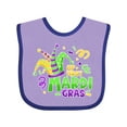 thumbnail image 1 of Inktastic My First Mardi Gras-jester Hat Boys or Girls Baby Bib, 1 of 4