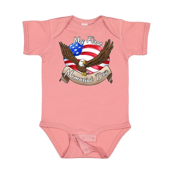 Inktastic My First Memorial Day- Bald Eagle Boys or Girls Baby Bodysuit