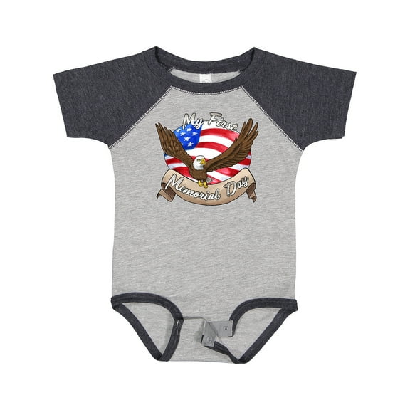 Inktastic My First Memorial Day- Bald Eagle Boys or Girls Baby Bodysuit