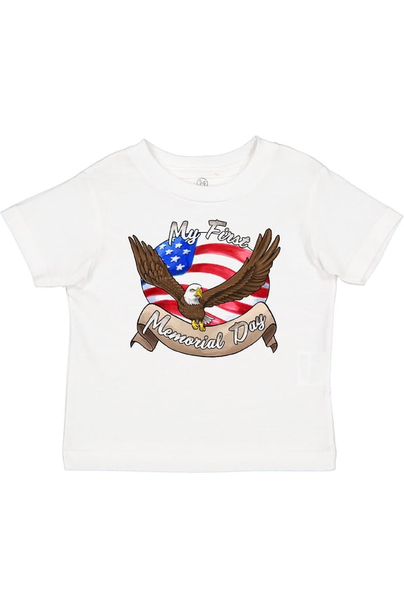 My First Memorial Day- Bald Eagle Boys or Girls Baby T-Shirt