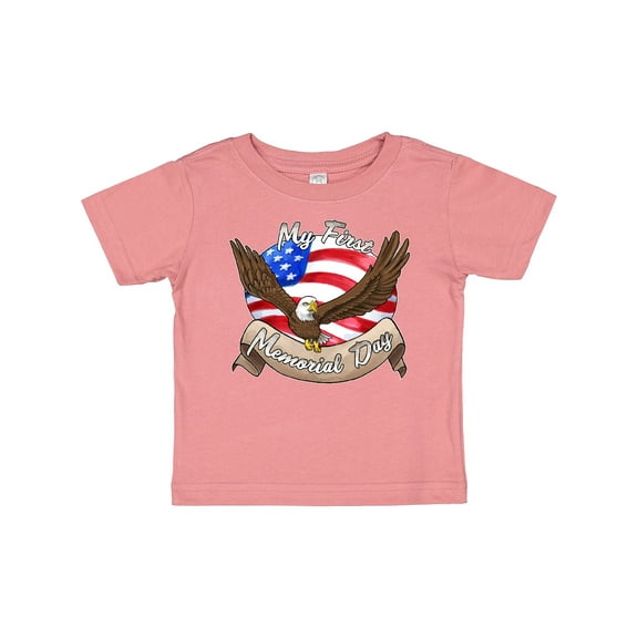 Inktastic My First Memorial Day- Bald Eagle Boys or Girls Baby T-Shirt