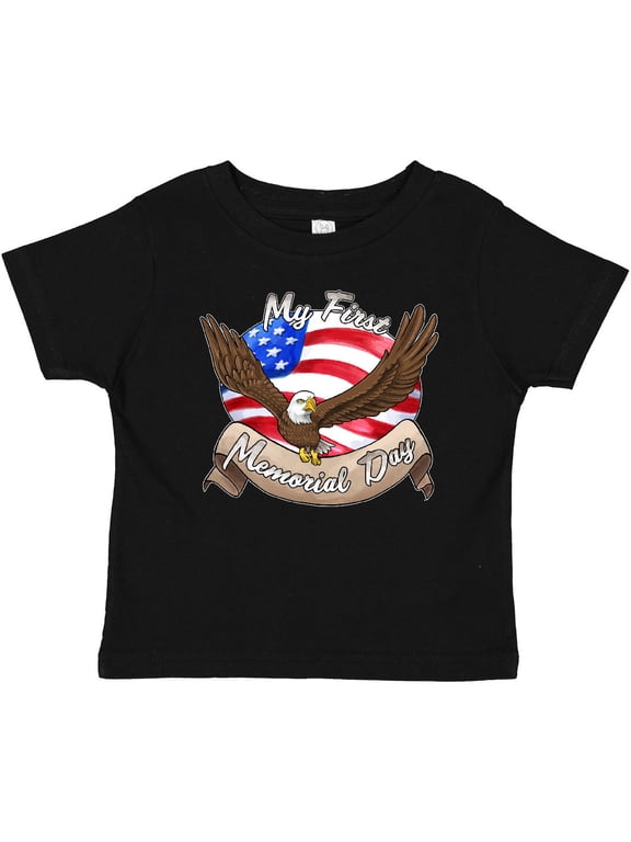 My First Memorial Day- Bald Eagle Boys or Girls Baby T-Shirt
