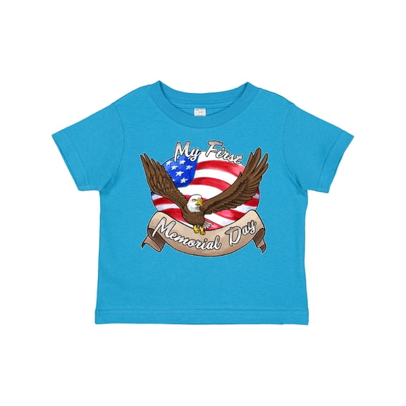 Inktastic My First Memorial Day- Bald Eagle Boys or Girls Toddler T-Shirt
