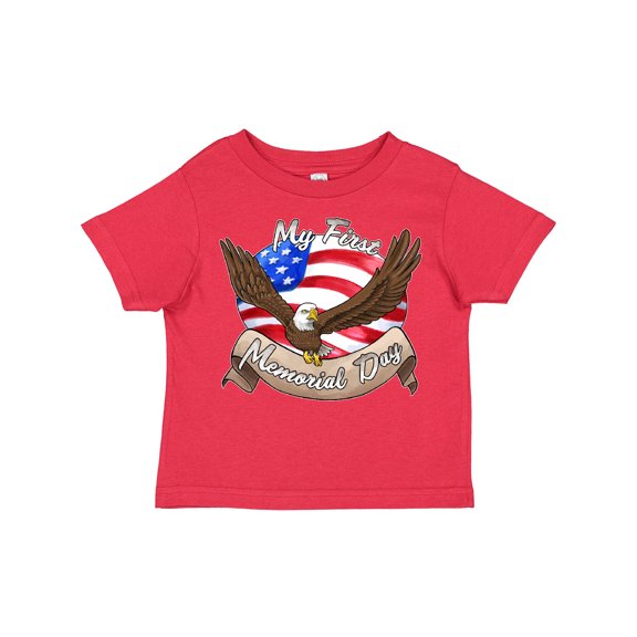 Inktastic My First Memorial Day- Bald Eagle Boys or Girls Toddler T-Shirt