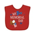 thumbnail image 1 of Inktastic My First Memorial Day Eagle Boys or Girls Baby Bib, 1 of 4