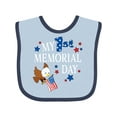 thumbnail image 1 of Inktastic My First Memorial Day Eagle Boys or Girls Baby Bib, 1 of 4