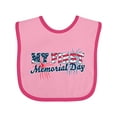 thumbnail image 1 of Inktastic My First Memorial Day Grunge with Fireworks Boys or Girls Baby Bib, 1 of 4