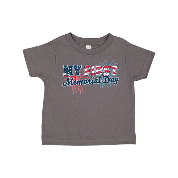 Inktastic My First Memorial Day Grunge with Fireworks Boys or Girls Toddler T-Shirt