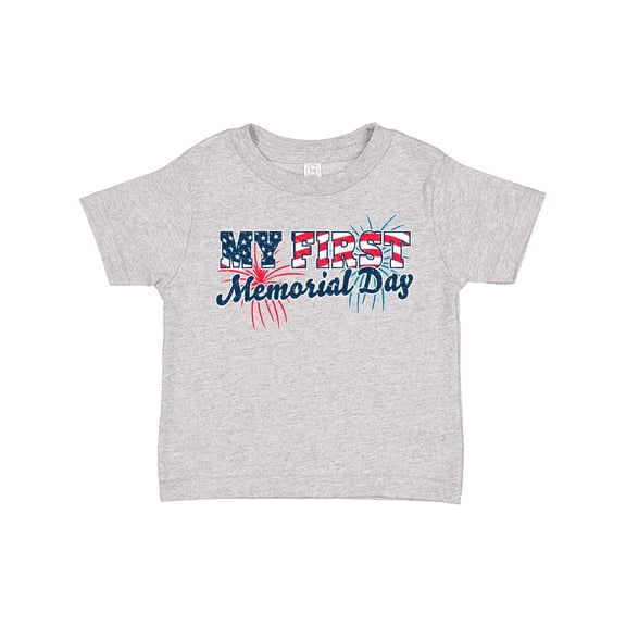 Inktastic My First Memorial Day Grunge with Fireworks Boys or Girls Toddler T-Shirt