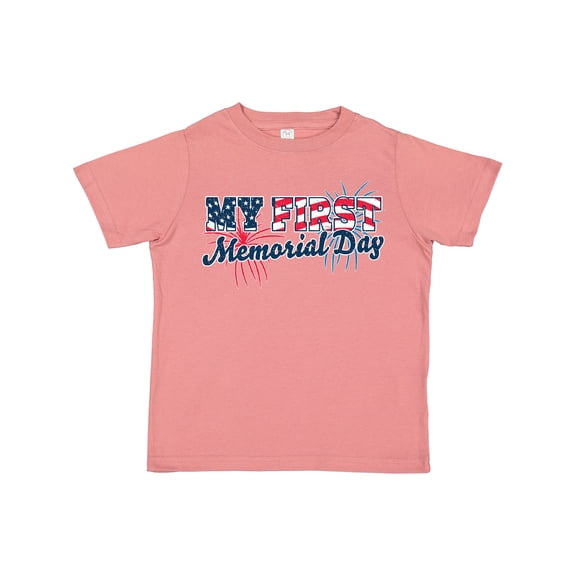 Inktastic My First Memorial Day Grunge with Fireworks Boys or Girls Toddler T-Shirt