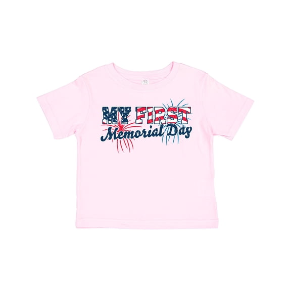 Inktastic My First Memorial Day Grunge with Fireworks Boys or Girls Toddler T-Shirt