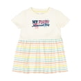 thumbnail image 1 of Inktastic My First Memorial Day Grunge with Fireworks Girls Baby Dress, 1 of 5