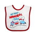 thumbnail image 1 of Inktastic My First Memorial Day Train Boys or Girls Baby Bib, 1 of 4