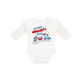 thumbnail image 1 of Inktastic My First Memorial Day Train Boys or Girls Long Sleeve Baby Bodysuit, 1 of 5