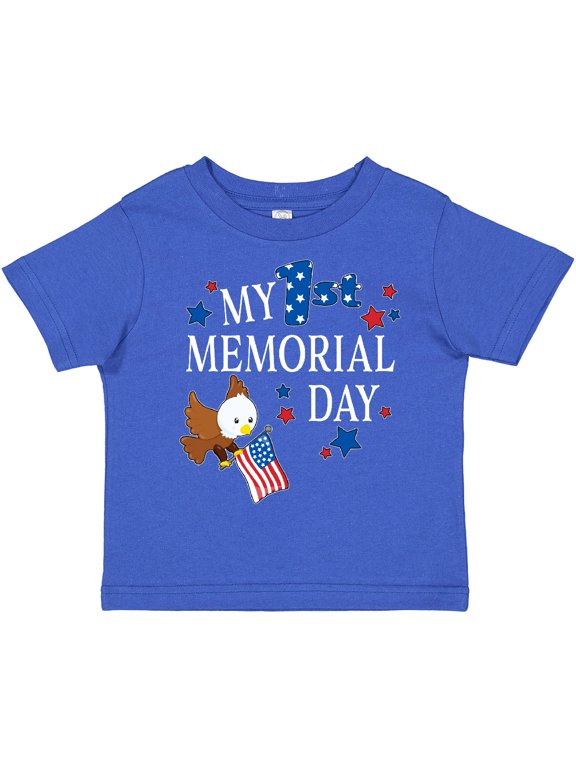 My First Memorial Day- eagle Boys or Girls Toddler T-Shirt