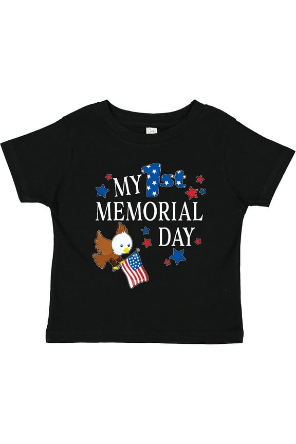 My First Memorial Day- eagle Boys or Girls Toddler T-Shirt