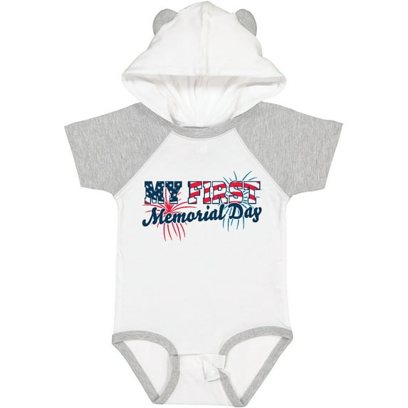 Inktastic My First Memorial Day with Fireworks Boys or Girls Baby Bodysuit