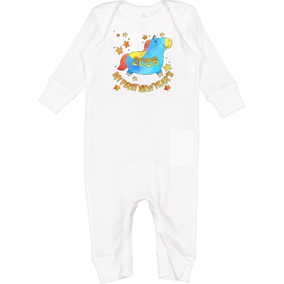 Inktastic My First New Year's 2026 Year of the Horse Baby Romper Coveralls