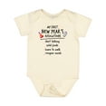 thumbnail image 1 of Inktastic My First New Year's Resolutions Boys or Girls Baby Bodysuit, 1 of 5
