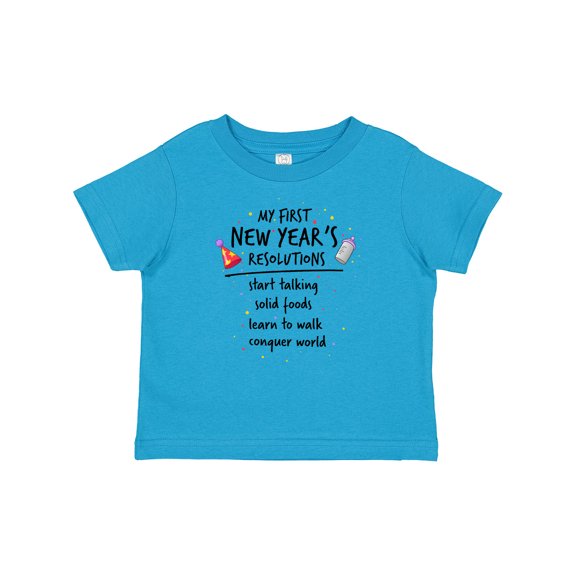 Inktastic My First New Year's Resolutions Boys or Girls Baby T-Shirt