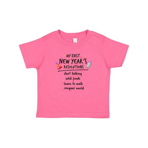 Inktastic My First New Year's Resolutions Boys or Girls Baby T-Shirt