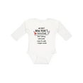 thumbnail image 1 of Inktastic My First New Year's Resolutions Boys or Girls Long Sleeve Baby Bodysuit, 1 of 5