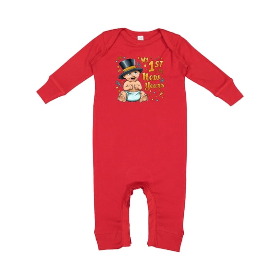 Inktastic My First New Years Celebrating Baby Baby Romper Coveralls