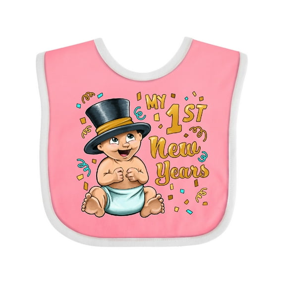 Inktastic My First New Years Celebrating Baby Boys or Girls Baby Bib