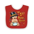 thumbnail image 1 of Inktastic My First New Years Celebrating Baby Boys or Girls Baby Bib, 1 of 4