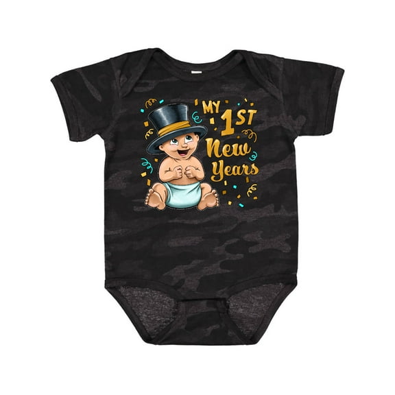 Inktastic My First New Years Celebrating Baby Boys or Girls Baby Bodysuit