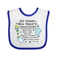 thumbnail image 1 of Inktastic My First New Years Resolutions with Baby Clip Art and Stars Boys Baby Bib, 1 of 4