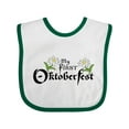 thumbnail image 1 of Inktastic My First Oktoberfest with Edelweiss Flowers Boys or Girls Baby Bib, 1 of 4