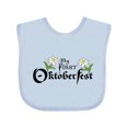 thumbnail image 1 of Inktastic My First Oktoberfest with Edelweiss Flowers Boys or Girls Baby Bib, 1 of 4
