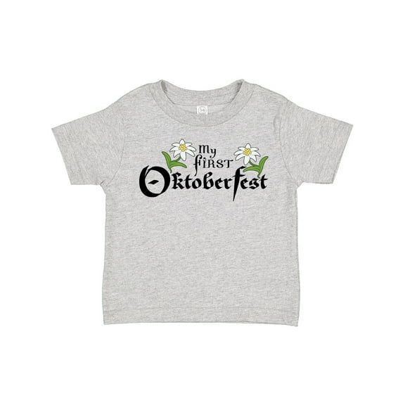 Inktastic My First Oktoberfest with Edelweiss Flowers Boys or Girls Toddler T-Shirt