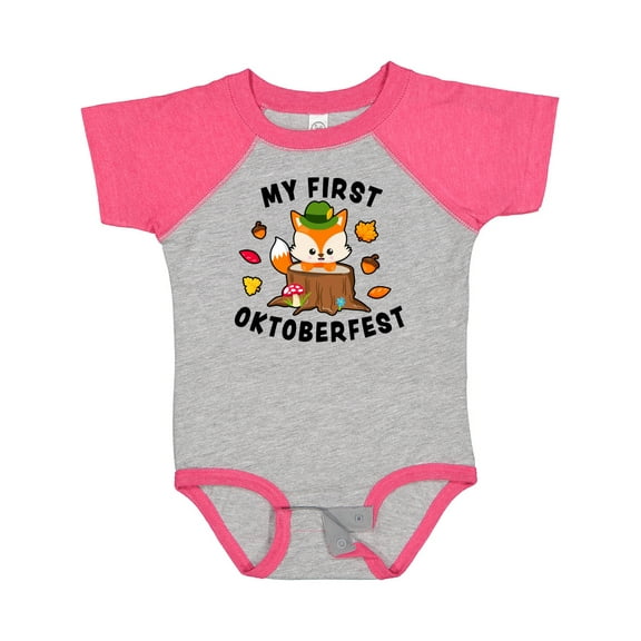 Inktastic My First Oktoberfest with Fox Boys or Girls Baby Bodysuit