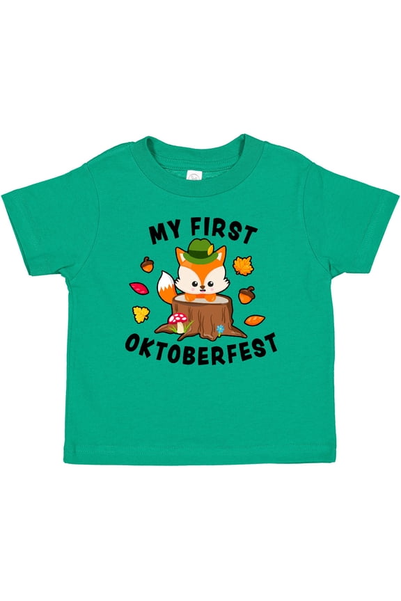 My First Oktoberfest with Fox Boys or Girls Baby T-Shirt