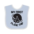 thumbnail image 1 of Inktastic My First Plane Trip Airplane Boys or Girls Baby Bib, 1 of 4